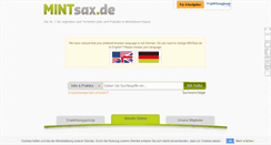 Desktop Screenshot of mintsax.de
